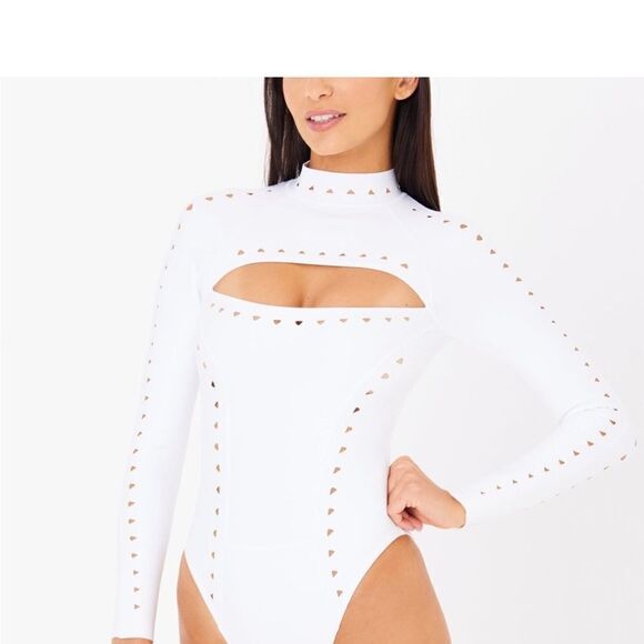 NWT Gigi C Laurel Cutout Scuba Surfsuit One Piece Swimsuit XS - Picture 9 of 12